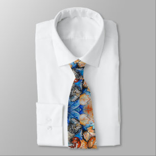Watercolor - Autumn Leaves - Art Neck Tie