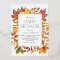 Watercolor Autumn Leaves Frame Fall Baby Shower