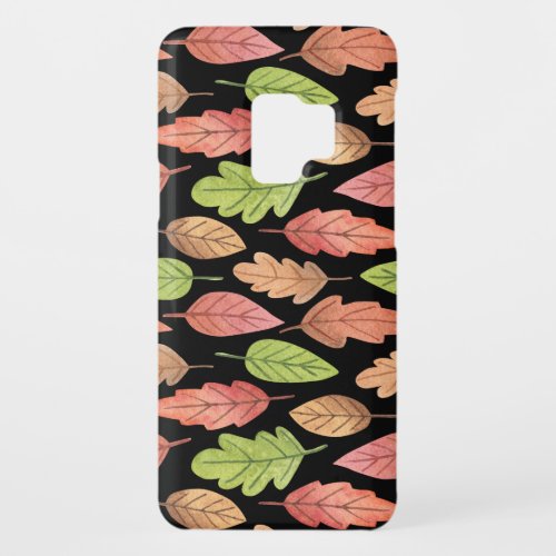 Watercolor autumn leaves seamless pattern Case_Mate samsung galaxy s9 case