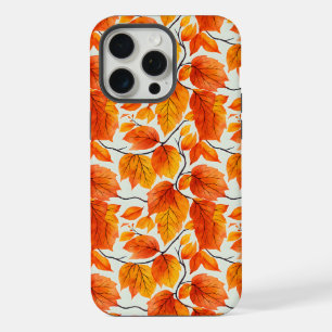 Watercolor Autumn Leaves – Vibrant Fall Foliage iPhone 15 Pro Max Case