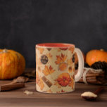 Watercolor Autumn Magic Vintage Scents Two-tone Coffee Mug at Zazzle