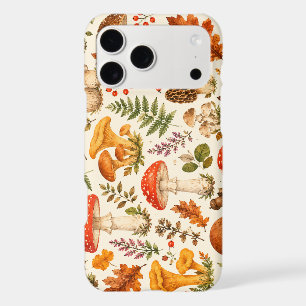 Watercolor Autumn Mushroom Pattern iPhone 17 Pro Max Case