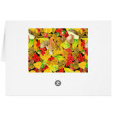 Watercolor autumn pattern cards (Back Horizontal)
