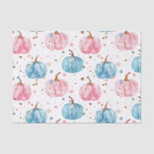 Watercolor Autumn Pumpkin Pattern Fall Decoupage Tissue Paper