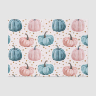 Watercolor Autumn Pumpkin Pattern Fall Decoupage Tissue Paper