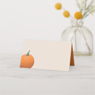 Watercolor Autumn Pumpkin Placecard
