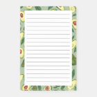 Watercolor Avocado Pattern Post-it Notes