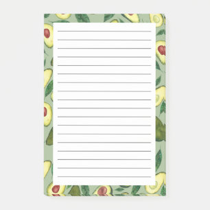 Watercolor Avocado Pattern  Post-it Notes