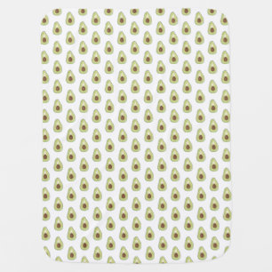 Watercolor Avocados Baby Blanket