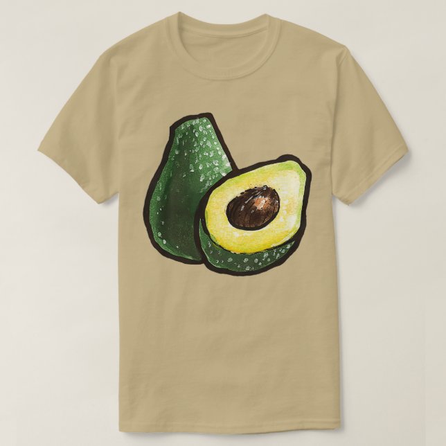 watercolor avocados T-Shirt (Design Front)