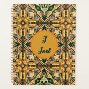 Watercolor Azulejo Spanish Personalized Tile Planner