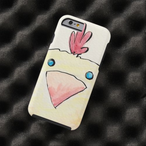 Watercolor Baby Chick Tough iPhone 6 Case