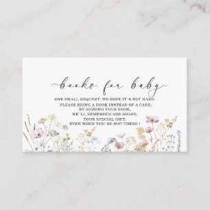  Watercolor  Baby in Bloom  baby shower books for  Enclosure Card