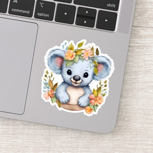 Watercolor Baby Koala Bear Kids Animal Sticker