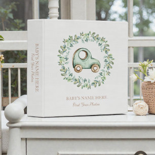 Watercolor Baby Photo Album 3 Ring Binder