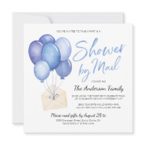 Watercolor Baby Shower By Mail Long Distance Invitation