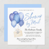 Watercolor Baby Shower By Mail Long Distance Invitation (Front/Back)