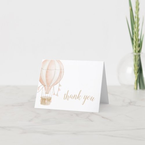 Watercolor Baby Shower Thank You Card