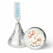Watercolor Baby White Goose Birthday Party Cute Hershey®'s Kisses®