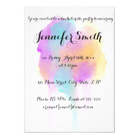 Watercolor Bachelorette Party Invitations