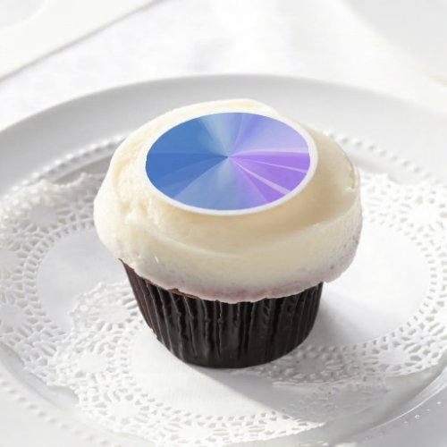 Watercolor Background _ Blue Purple  Edible Frosting Rounds