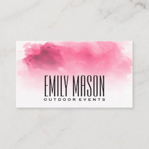 Watercolor Background Business Card