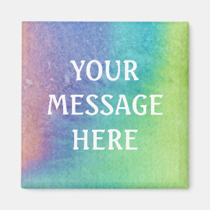 Watercolor background - Customize your own Magnet