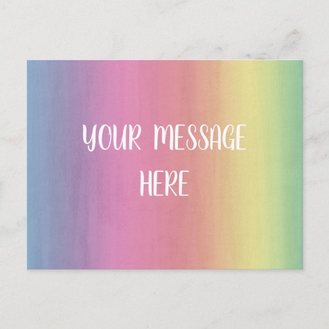 Watercolor background - Customize your own    Postcard (Front)
