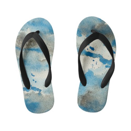 watercolor background design kids flip flops