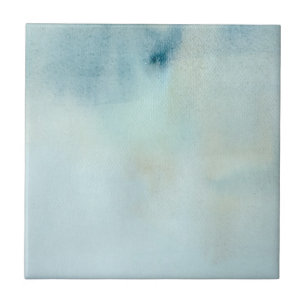 watercolor background in pastel blue and yellow ceramic tile