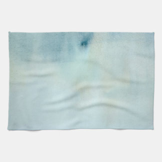 watercolor background in pastel blue and yellow kitchen towel