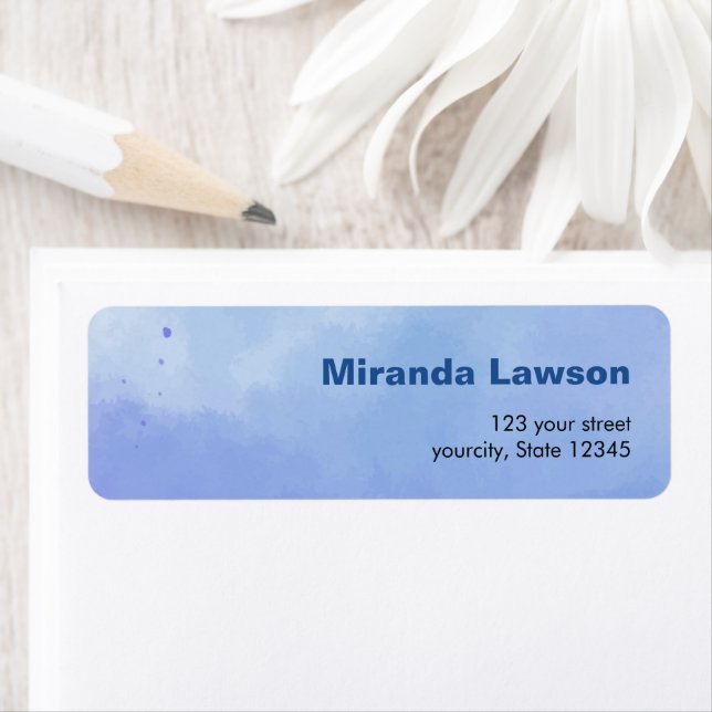 Watercolor background  label (Insitu)