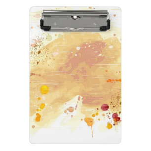 watercolor background mini clipboard