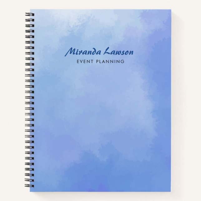 Watercolor background  notebook (Front)