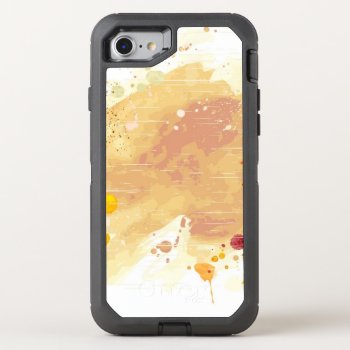 Watercolor Background Otterbox Defender Iphone Se/8/7 Case by watercoloring at Zazzle