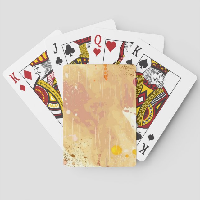 watercolor background poker cards (Back)