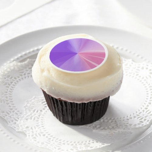 Watercolor Background _ Purple Pink Edible Frosting Rounds