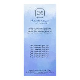Watercolor background  rack card
