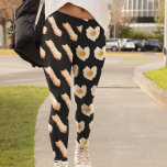 Watercolor Bacon and Eggs Breakfast lover Leggings<br><div class="desc">This design was created through digital art. It may be personalized by clicking the customize button and changing the color, adding a name, initials or your favorite words. Contact me at colorflowcreations@gmail.com if you with to have this design on another product. Purchase my original abstract acrylic painting for sale at...</div>