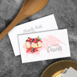Watercolor Bakery Desserts Id298 Business Card at Zazzle
