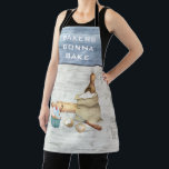 Watercolor Baking Bakers Gonna Bake Apron<br><div class="desc">This design was created though digital art. It may be personalized in the area provided by changing the photo and/or text. Or it can be customized by choosing the click to customize further option and delete or change the color the background, add text, change the text color or style, or...</div>