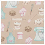 Watercolor Baking on Tan Fabric