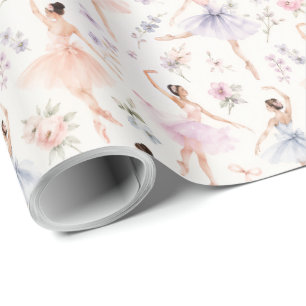 Watercolor Ballerina Gift Wrapping Paper