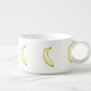 watercolor banana bowl