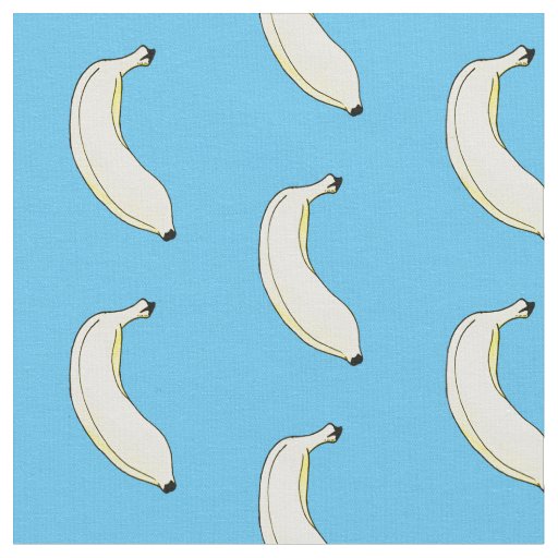 watercolor banana fabric