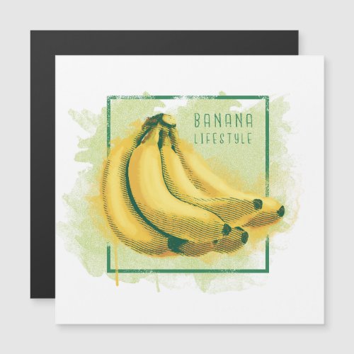 Watercolor banana fruit design