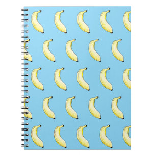 watercolor banana notebook