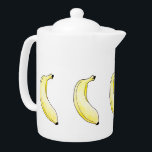 watercolor banana teapot<br><div class="desc">fruit bananas teapot</div>