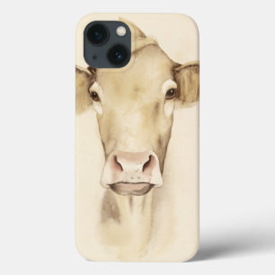 Watercolor Barn Animals   Cow iPhone 13 Case