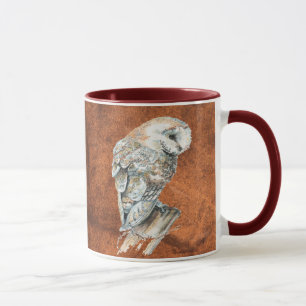 Watercolor Barn Owl Bird Animal Nature art Mug